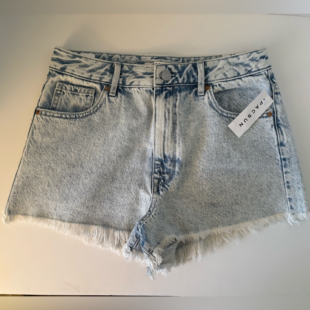 PacSun High Rise Festival Shorts NWT 27 Blue Dreams